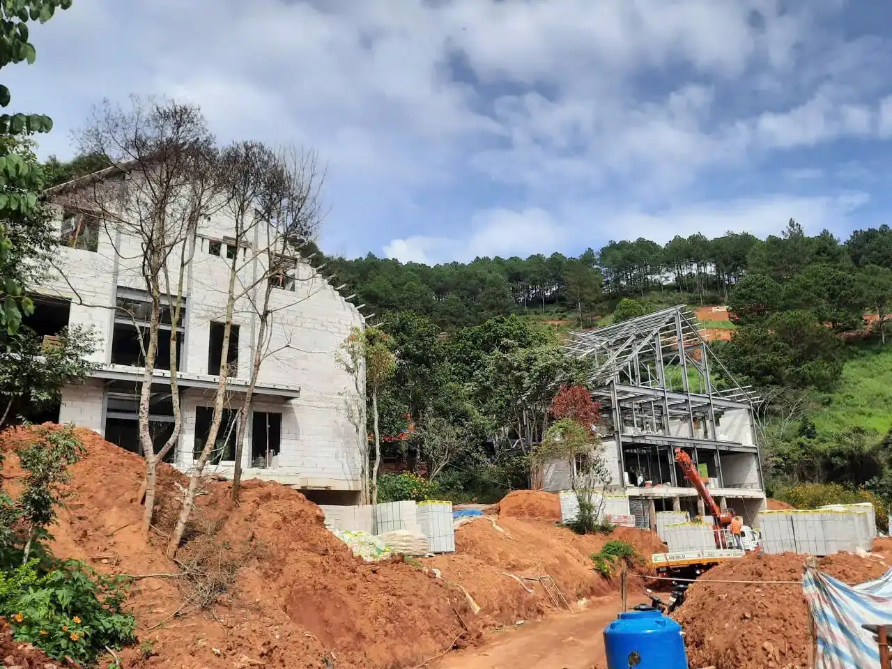 Công trình HASS dùng tấm ALC trên hệ khung thép